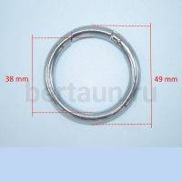 Кольцо-карабин №15 d38 F мм  никель
