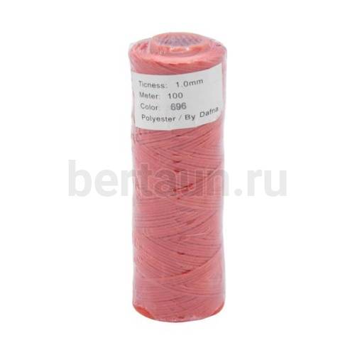 Нитки вощеные№144d1мм 100м.для ручной прошивки БЛ. КРАСН 696 DAFNA