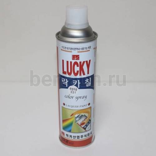 Краска № 12 аэрозоль "LUCKY" 400 мл № 331 ЛАК