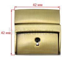 Замок портфельный № 46  С084 BERT / А 0649 LT антик 