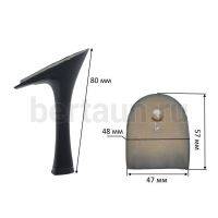 Каблуки №  23 LY 4425 черный матовый.(высота 8 см)